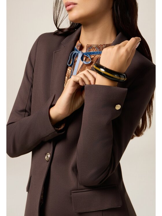 Oltre Oltre Giacca di transizione Q795R104587N022 Marrone Regular Fit