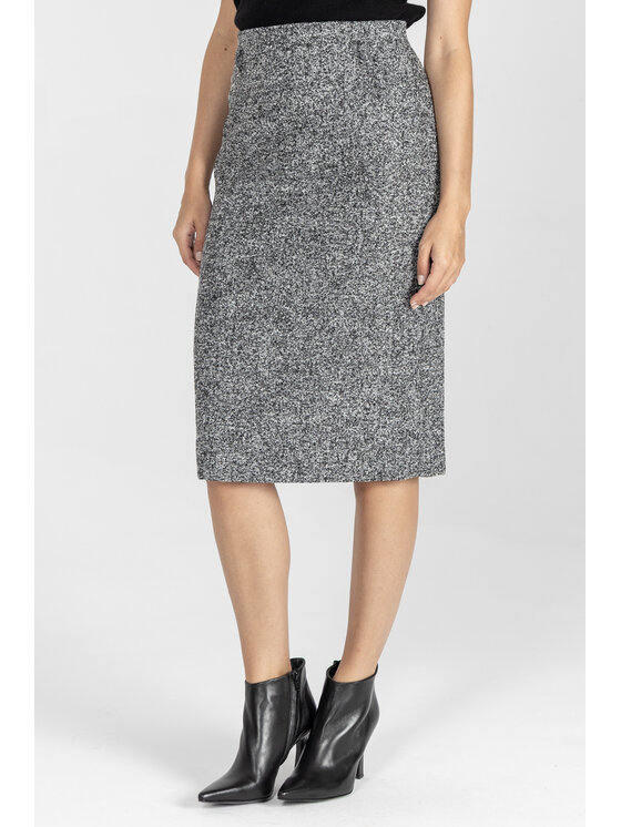 Deni Cler Milano Deni Cler Milano Spódnica ołówkowa W-DC-7051-E5-C6-96-1 Czarny Regular Fit