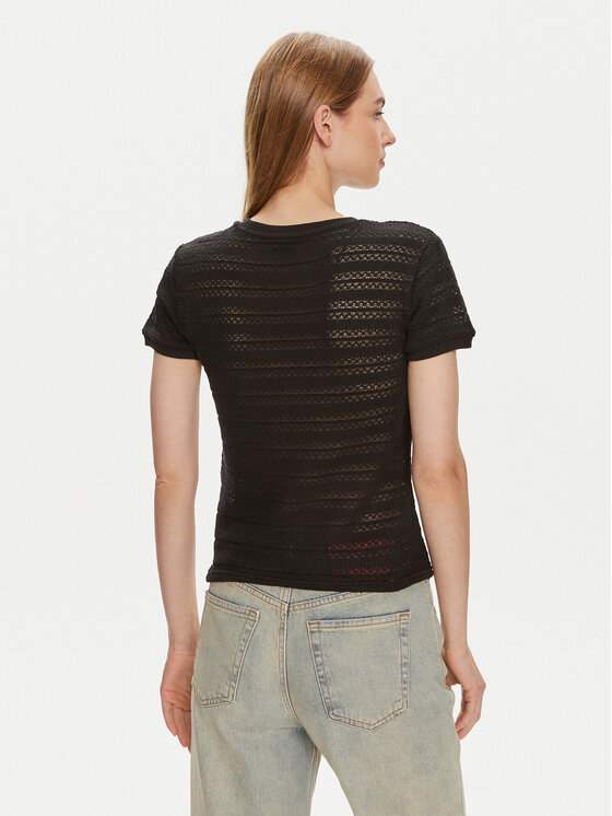 Pieces Pieces T-shirt Agda 17148867 Crna Loose Fit