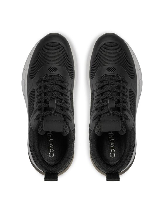 Calvin Klein Calvin Klein Laisvalaikio batai Lace Up Runner - Caged HW0HW01996 Juoda