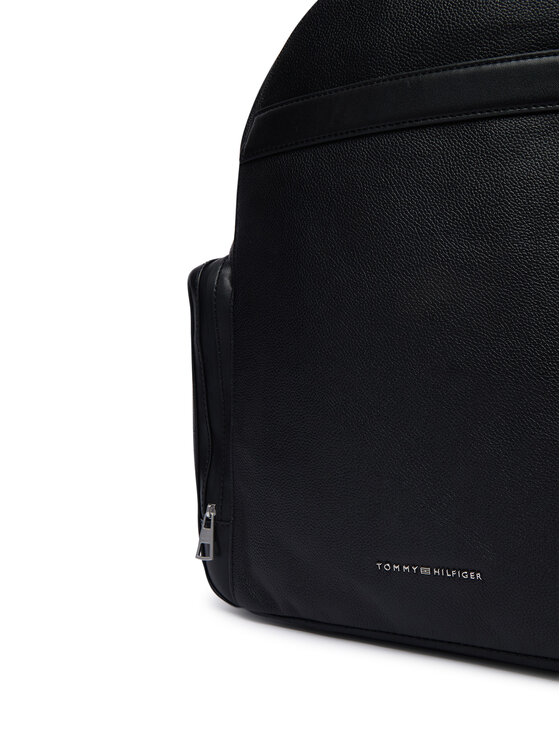 Tommy Hilfiger Tommy Hilfiger Rucsac Th Business Leather Backpack AM0AM14684 Negru