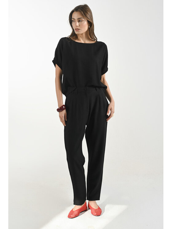 Femestage Femestage Dámské kalhoty Femestage AB BASE TRU2060-020 Černá Regular Fit