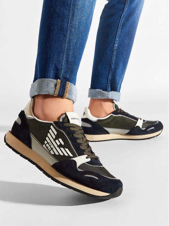 Emporio Armani Emporio Armani Снікерcи X4X537 XM678 Q446 Хакі