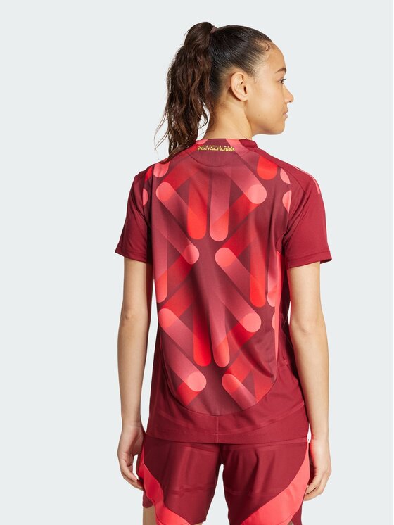 adidas adidas Koszulka techniczna Germany 25 (Women's Team) Away Authentic Jersey Czerwony Regular Fit
