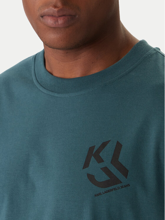 Karl Lagerfeld Jeans Karl Lagerfeld Jeans T-Shirt A2M17072 Grün Regular Fit