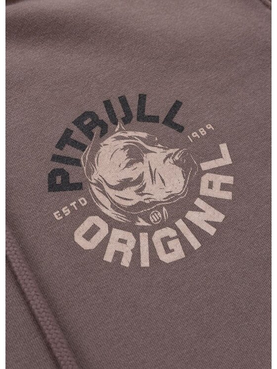 PITBULL PITBULL Bluza Washed DOG SD Bordowy Regular Fit