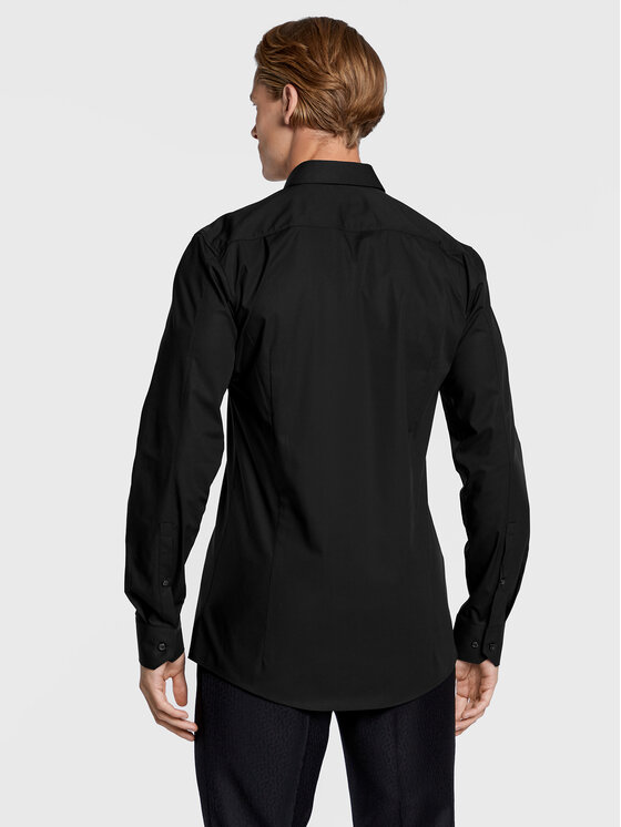 HUGO Hugo Риза Elisha02 50479396 Черен Slim Fit