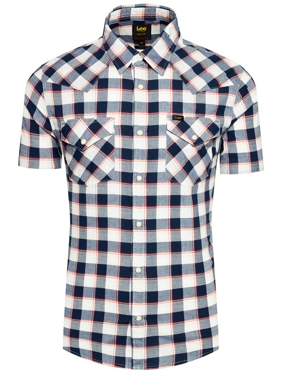 Lee Lee Camicia Ss Western L640KK35 112115279 Blu scuro Slim Fit