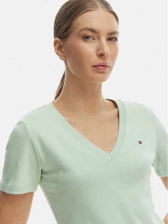 Tommy Hilfiger Tommy Hilfiger T-shirt New Cody WW0WW40584 Verde Slim Fit