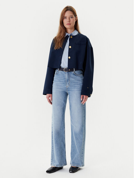 Tommy Hilfiger Tommy Hilfiger Marynarka WW0WW46519 Granatowy Relaxed Fit