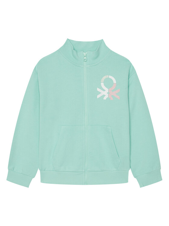 United Colors Of Benetton United Colors Of Benetton Majica dugih rukava 3J68C504N Zelena Regular Fit