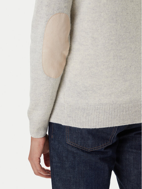 Barbour Barbour Džemperis Patch Half Zip MKN0585BE14 Bēšs Regular Fit