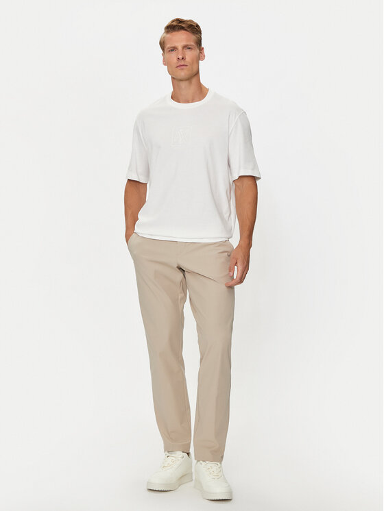 Armani Exchange Armani Exchange Marškinėliai 6DZTLE ZJ9JZ 1116 Balta Regular Fit