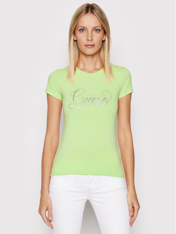 T-shirt W2GI24 KA0Q1 Verde Regular Fit