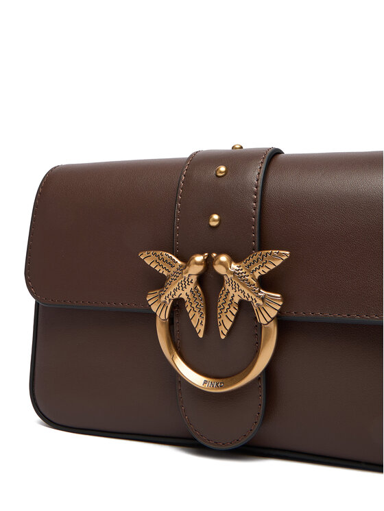 PINKO PINKO Handtasche Love One Mini Slouchy Fl Al 25-26 104340 A0QO Braun