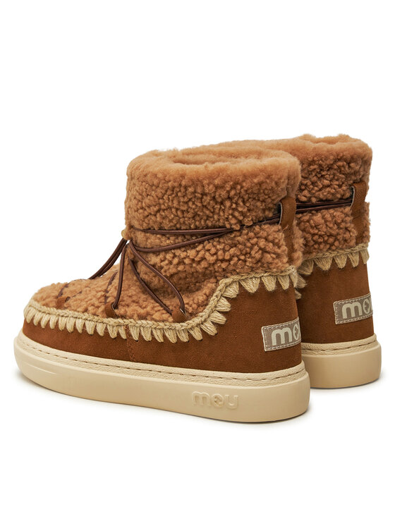 Mou Mou Škornji za sneg Eskimo Sneaker Bold Scoub Lace FW411012A Rjava