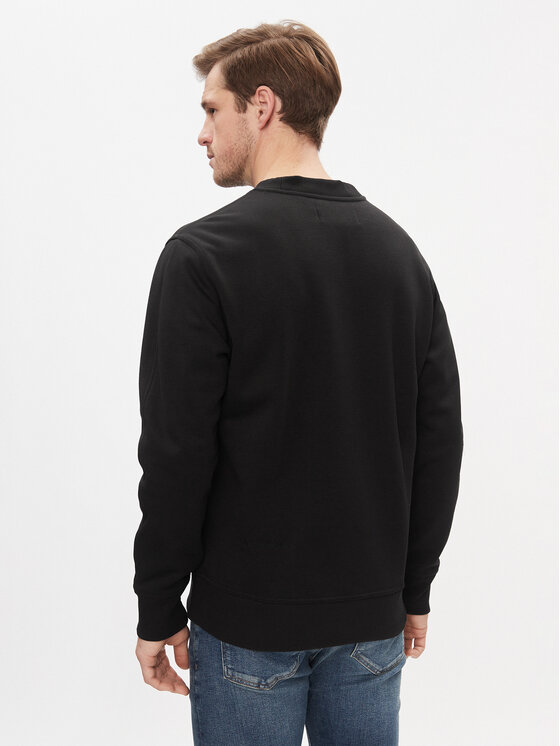 Calvin Klein Jeans Calvin Klein Jeans Majica dugih rukava Monologo J30J325028 Crna Regular Fit