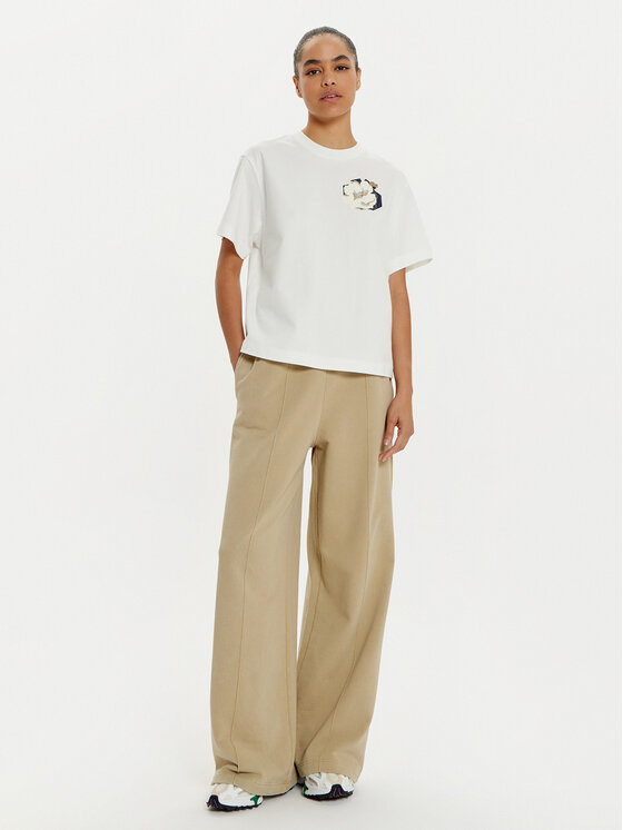 Lacoste Lacoste T-särk TF2667 Valge Oversize