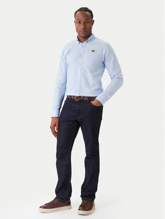 Aeronautica Militare Aeronautica Militare Krekls 252CA1277UCT03532 Gaiši zils Regular Fit