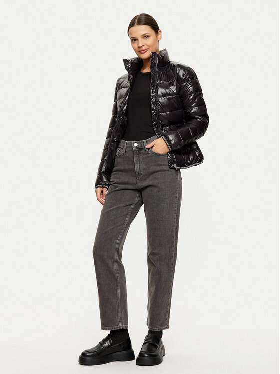 Tommy Jeans Tommy Jeans Žieminė striukė Essential DW0DW19312 Juoda Regular Fit