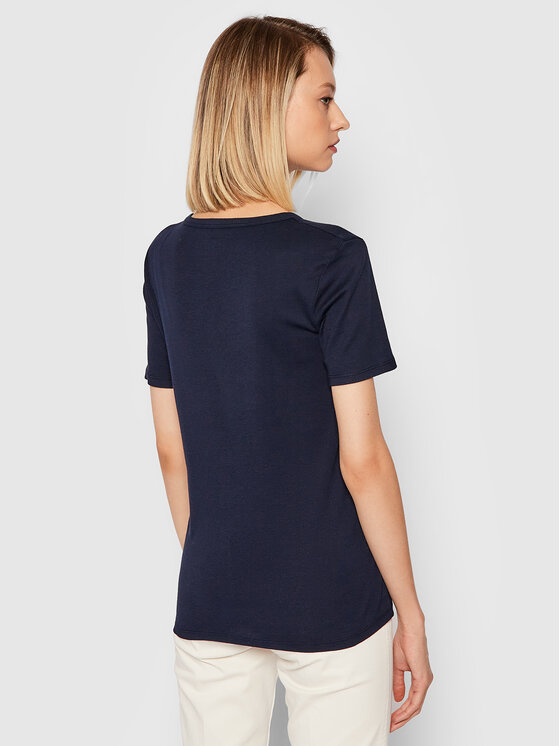 United Colors Of Benetton United Colors Of Benetton Тишърт 3GA2E16A2 Тъмносин Regular Fit