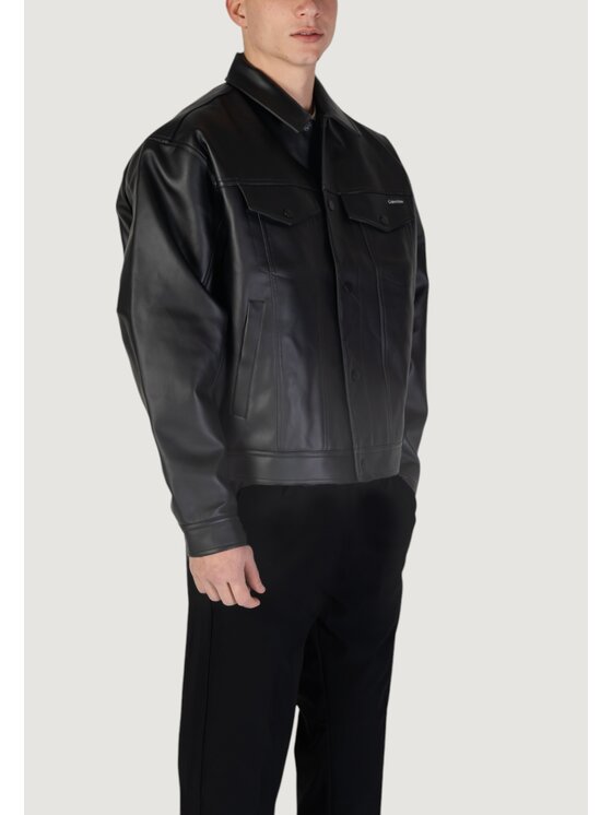 Calvin Klein Jeans Calvin Klein Jeans Giacca di pelle FAUX LEATHER Nero Regular Fit