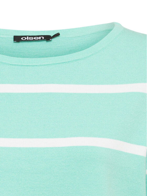 Olsen Olsen Pulover Henny 11003687 Zelena Regular Fit