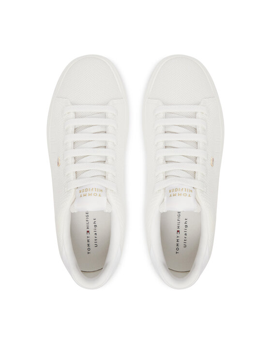 Tommy Hilfiger Tommy Hilfiger Sneakersy Th Icon Light Knit Sneaker FW0FW09401 Bílá
