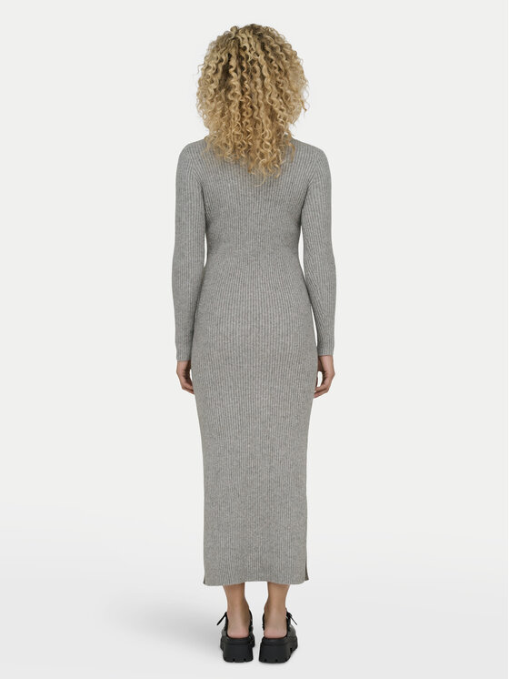 ONLY ONLY Трикотажна сукня Katia 15324649 Сірий Slim Fit