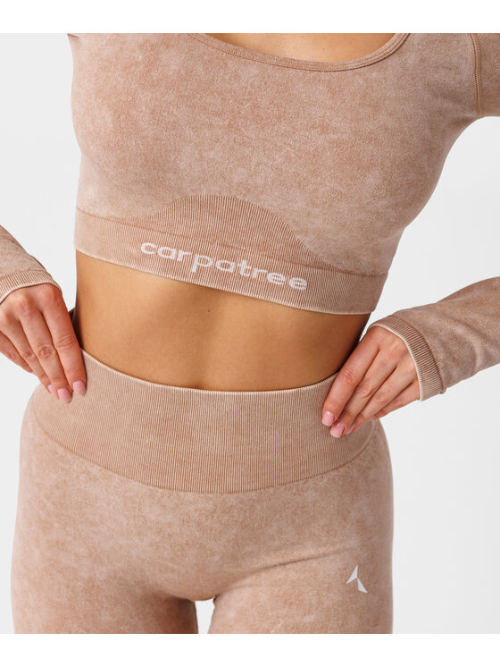 Carpatree Carpatree Top Yasmine top Beżowy Fitted Fit
