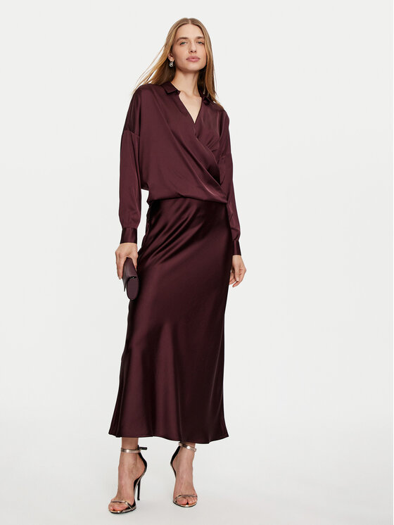 Imperial Imperial Košulja CJF4IDG Tamnocrvena Loose Fit