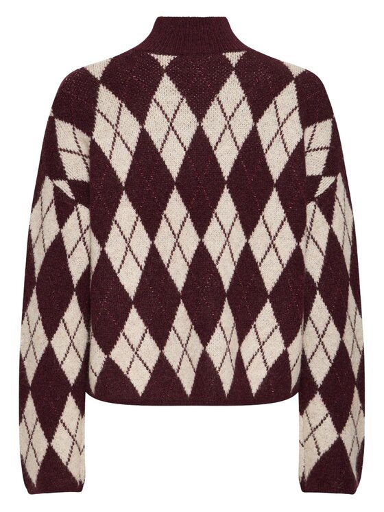 b.young b.young Πουλόβερ Maglione BYNAFTA Μπορντό Regular Fit