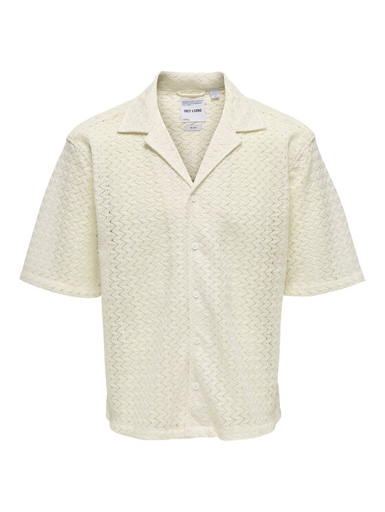 Only & Sons Only & Sons Πουκάμισο Novak 22034187 Μπεζ Relaxed Fit