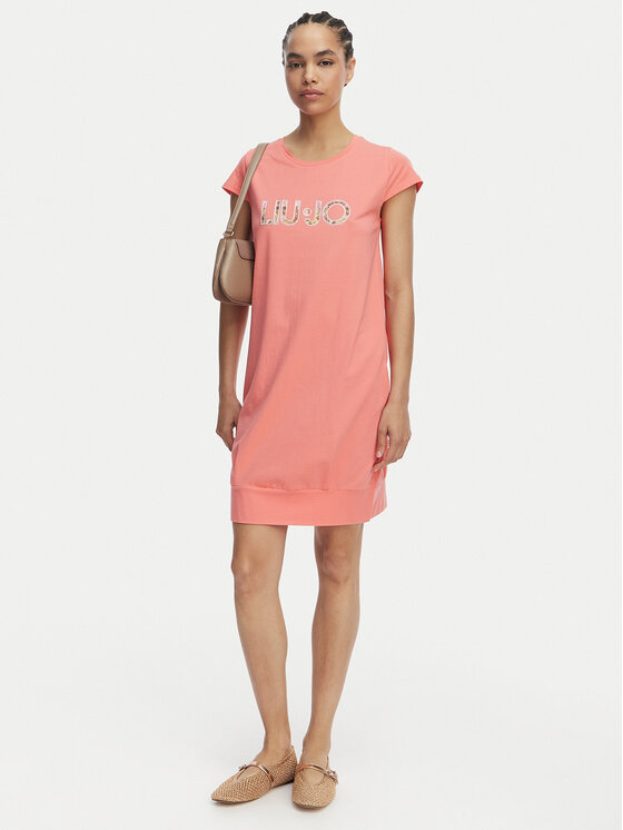 Liu Jo Beachwear Liu Jo Beachwear Kleid für den Alltag VA6212 JS003 Korallenfarben Regular Fit