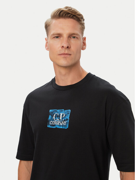 C.P. Company C.P. Company Póló 21CMTS180A110579W Fekete Comfort Fit