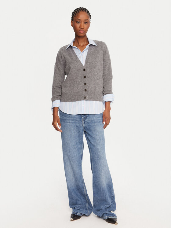 Marella Marella Ζακέτα Chicco 2523346044 Γκρι Loose Fit