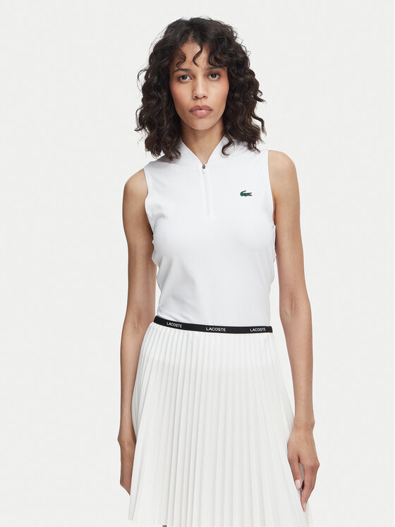 Lacoste Top PF0202 Alb Regular Fit