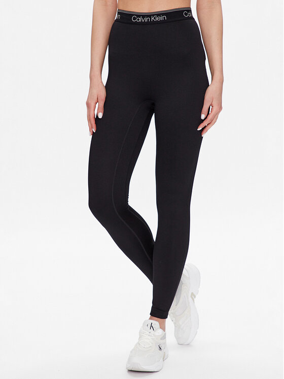 Calvin Klein Performance Leggings 00GWS3L605 Crna Slim Fit