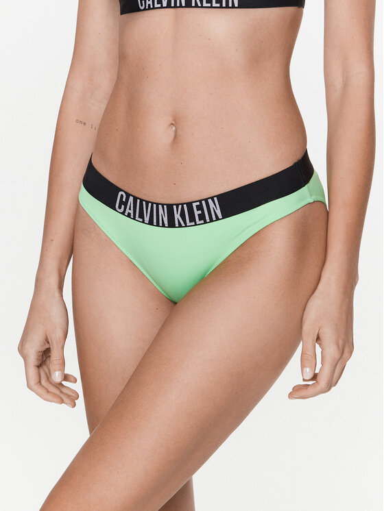Calvin Klein Swimwear Spodnji del bikini KW0KW01983 Zelena