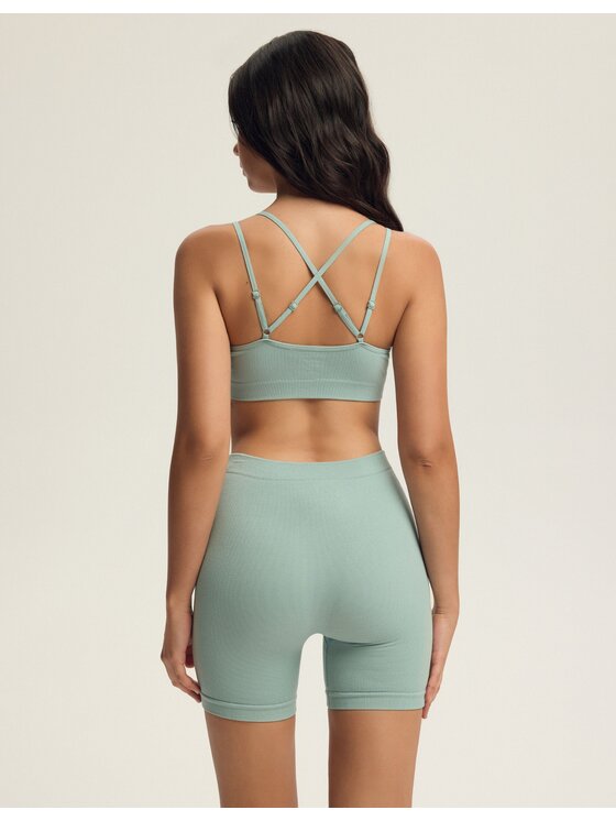 Esotiq Esotiq Biustonosz sportowy 43789 Zielony