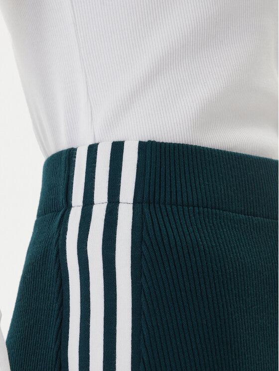 adidas adidas Пола тип молив adicolor Knit 3-Stripes JW2662 Зелен Regular Fit