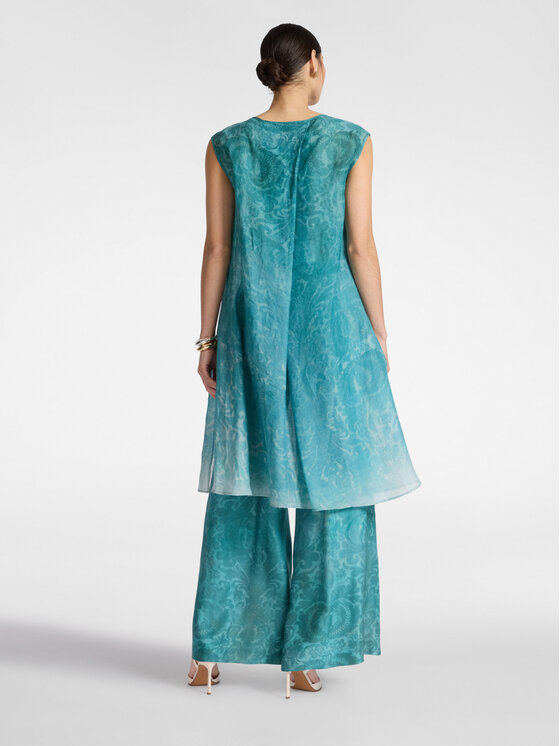 Elena Mirò Elena Mirò Blusa 2048Z000028N001 Turchese Regular Fit