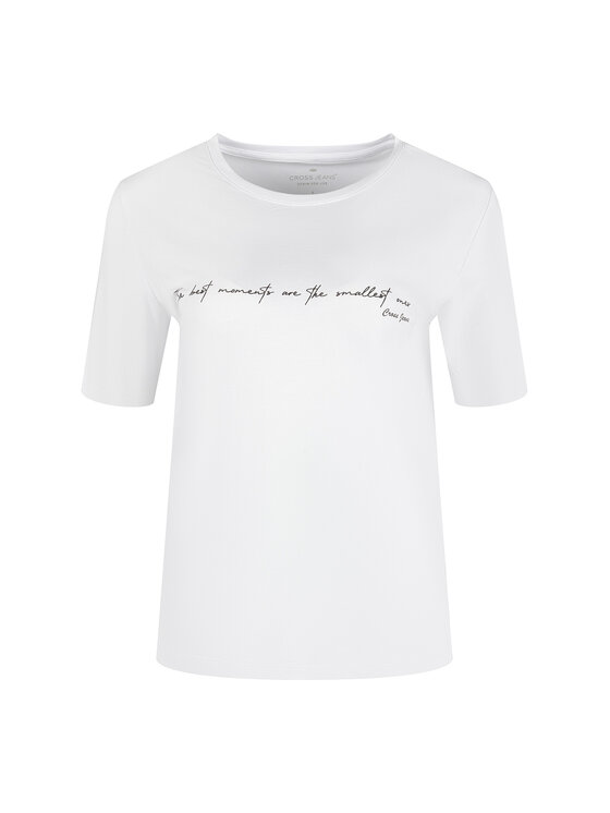 Cross Jeans Cross Jeans T-Shirt 56271-008 Biały
