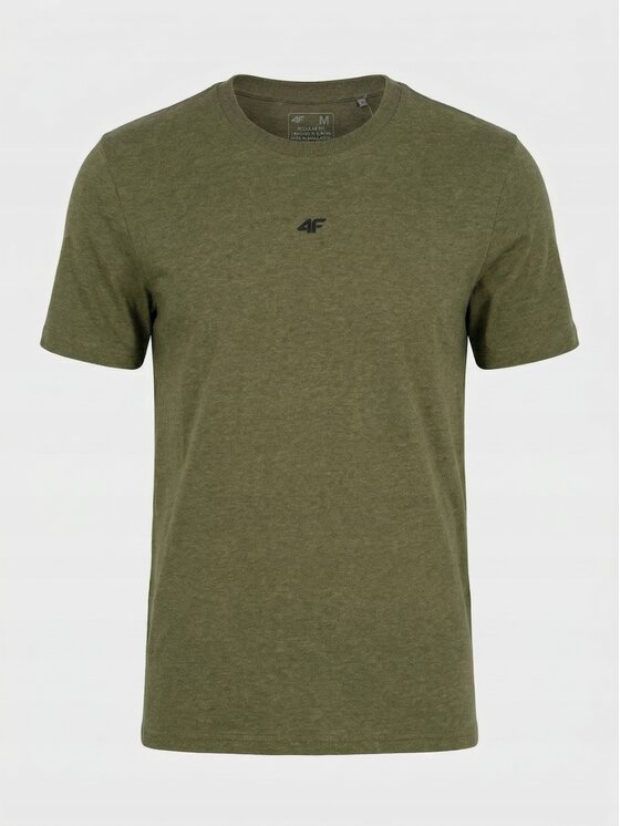 4F 4F T-Shirt Z-TTSHM3947-3 Zielony Regular Fit