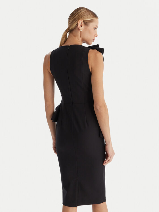 Babylon Babylon Cocktail obleka MF0214 Črna Slim Fit