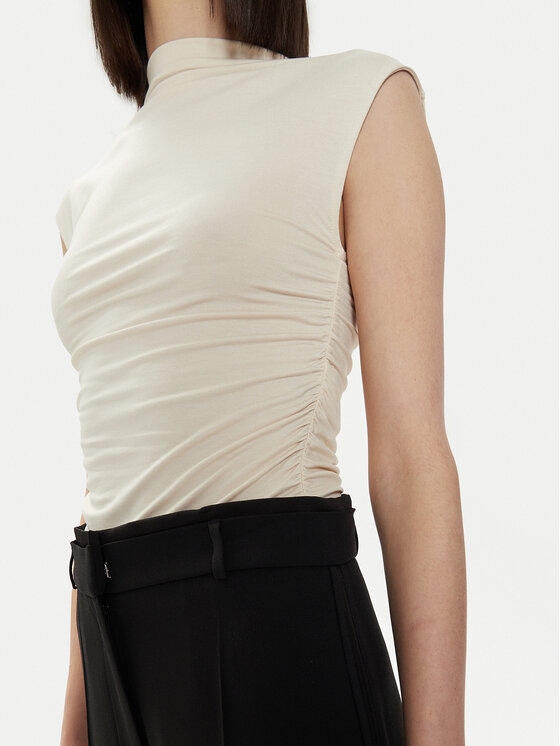 Gina Tricot Gina Tricot Top 20883 Ekrüüvärv Slim Fit