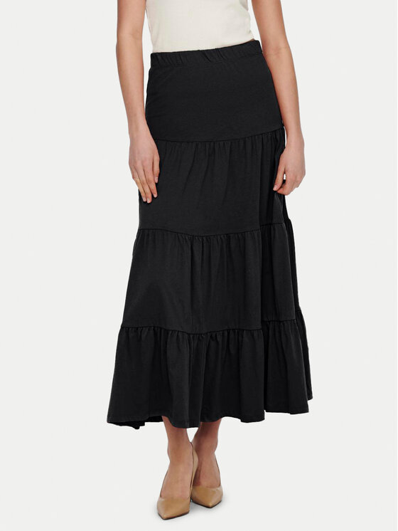 ONLY Fustă trapez May 15226994 Negru Regular Fit