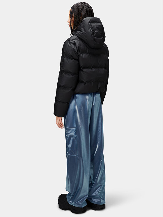 Rains Rains Télikabát 15150 Fekete Regular Fit