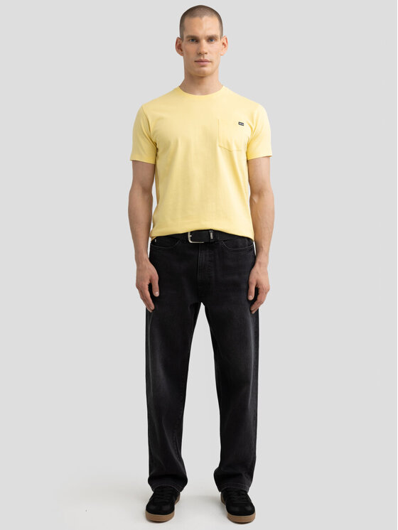 BIG STAR BIG STAR T-Shirt CARBON_200_150 Żółty Basic Fit