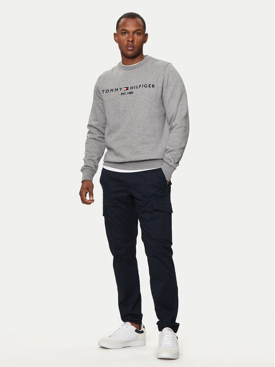 Tommy Hilfiger Tommy Hilfiger Μπλούζα Logo MW0MW11596 Γκρι Regular Fit